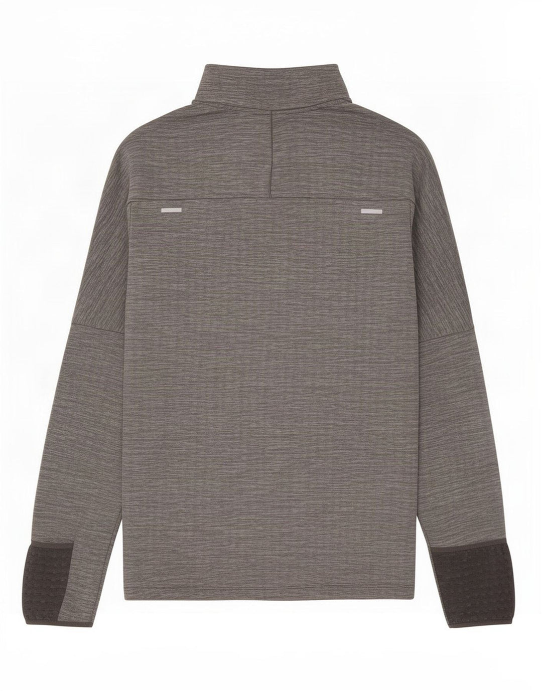 Nike Haut de survêtement à col zippé pour homme Petit polyester moucheté gris