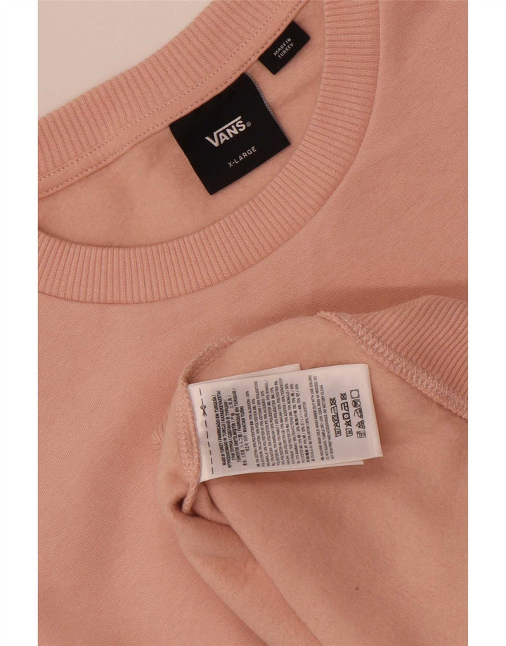 Vans Sweat-shirt pour homme XL en coton rose