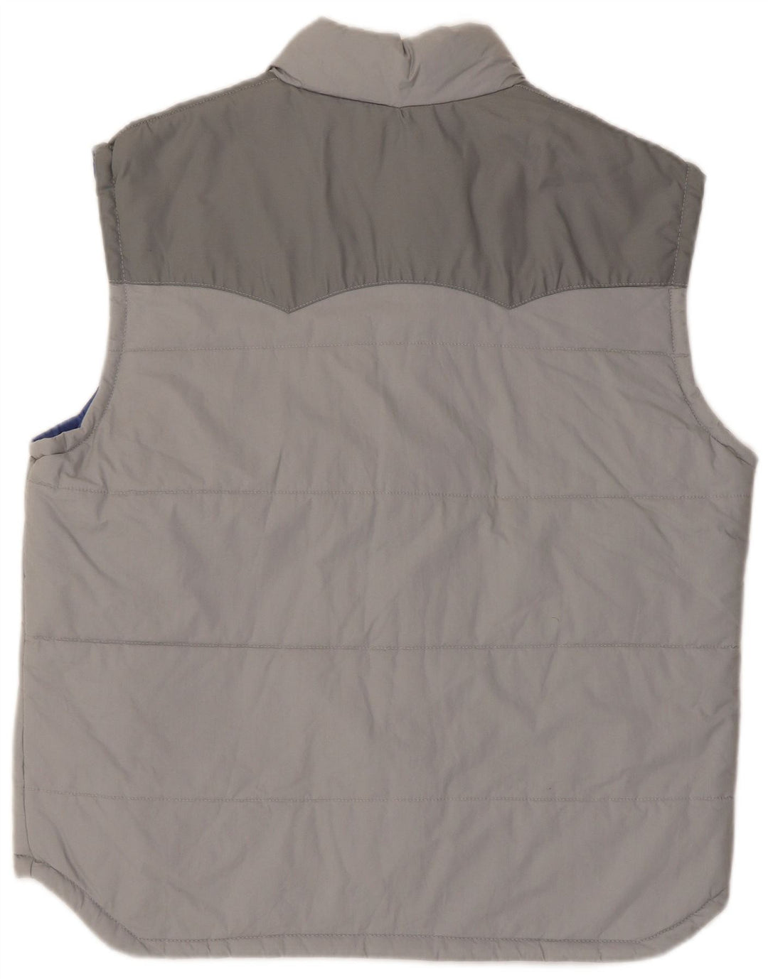 Gilet rembourré vintage pour hommes IT 54 2XL Gris Colourblock