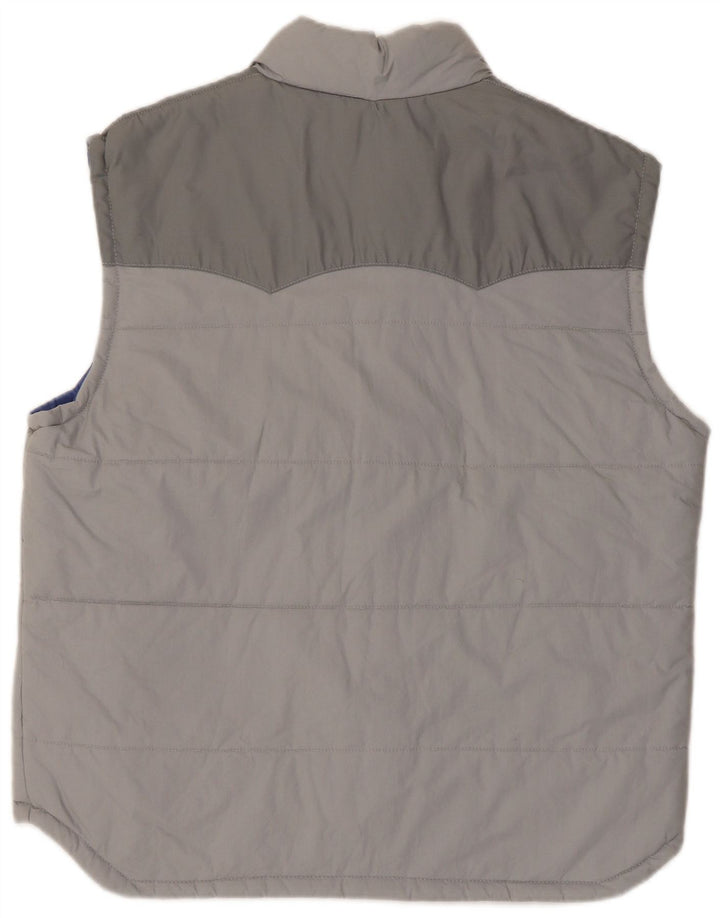 Gilet rembourré vintage pour hommes IT 54 2XL Gris Colourblock