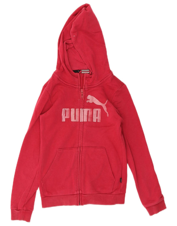 Puma Sweat à capuche zippé graphique pour fille 9-10 ans Rose