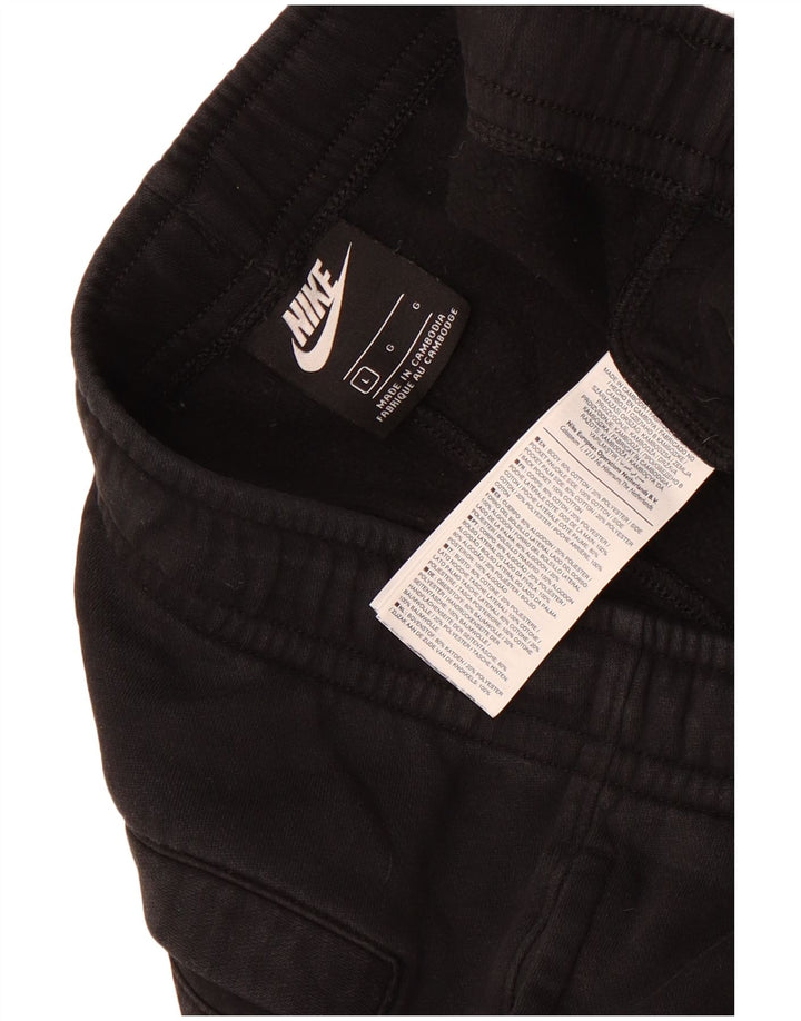 Nike Pantalon de survêtement graphique pour homme en coton noir Taille L