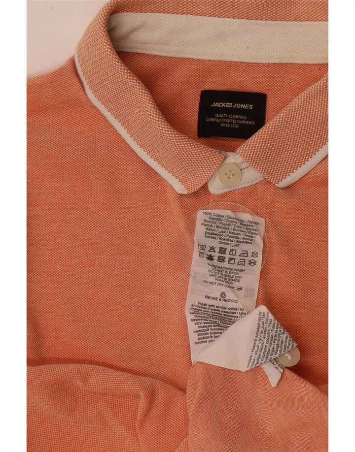 Jack & Jones Polo Homme Petit Orange Coton