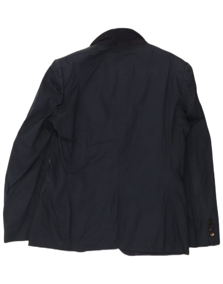 Reiss Veste Blazer 2 Boutons Homme UK 42 XL Bleu Marine Coton
