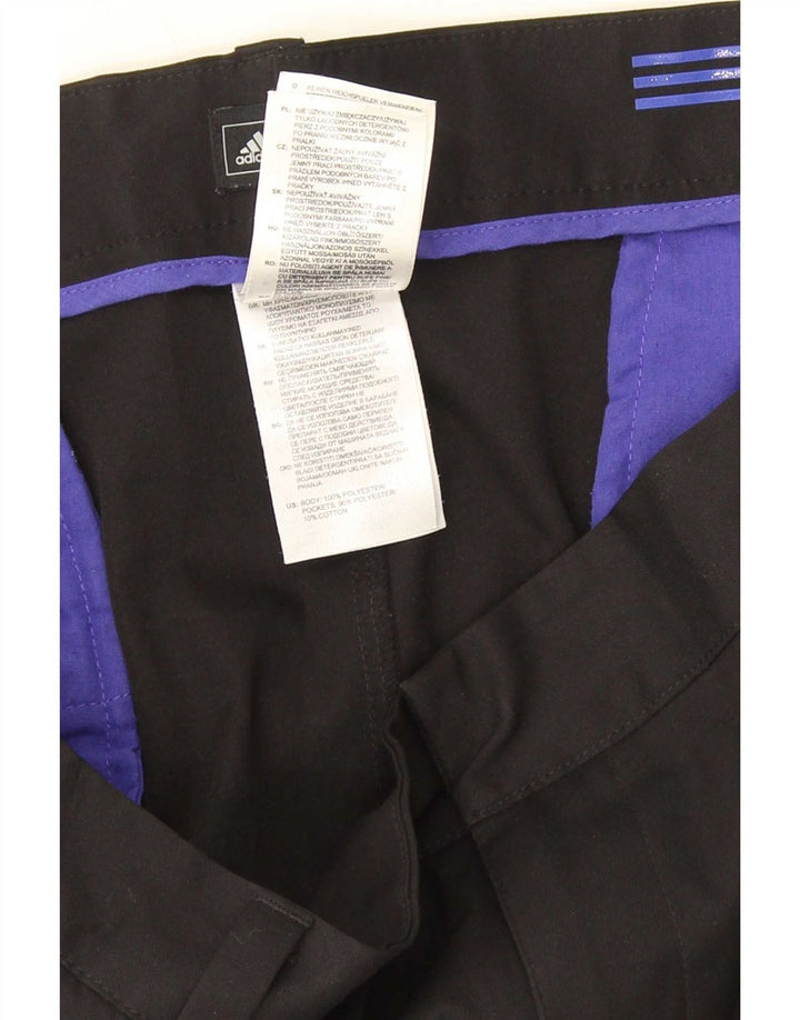 Adidas Pantalon de Costume Droit Homme W40 L30 Noir Polyester