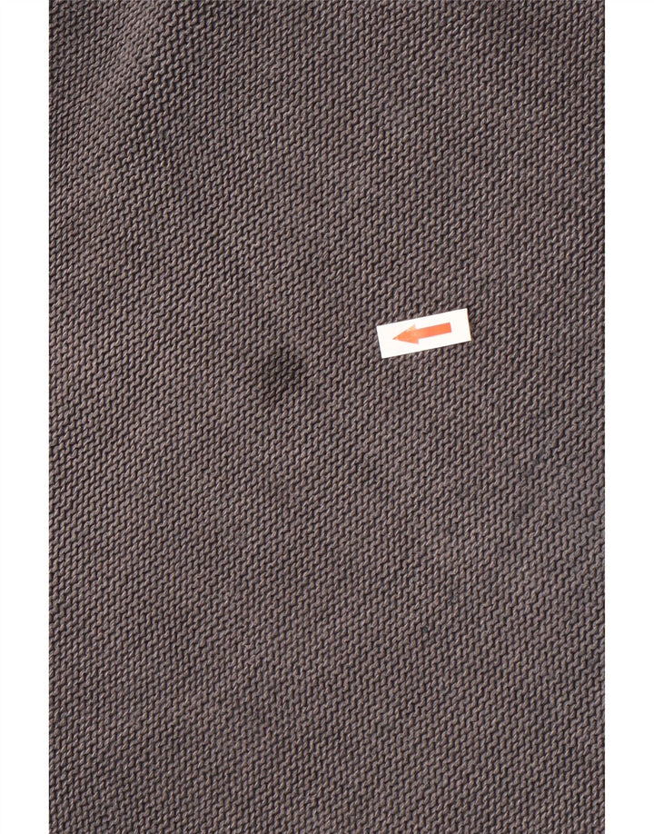 WEIRD FISH Sweat-shirt à col zippé pour homme Petit gris en coton color block