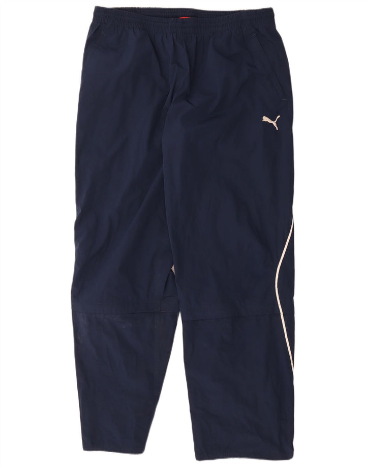 Puma Pantalon de survêtement pour homme Large Bleu marine Polyester