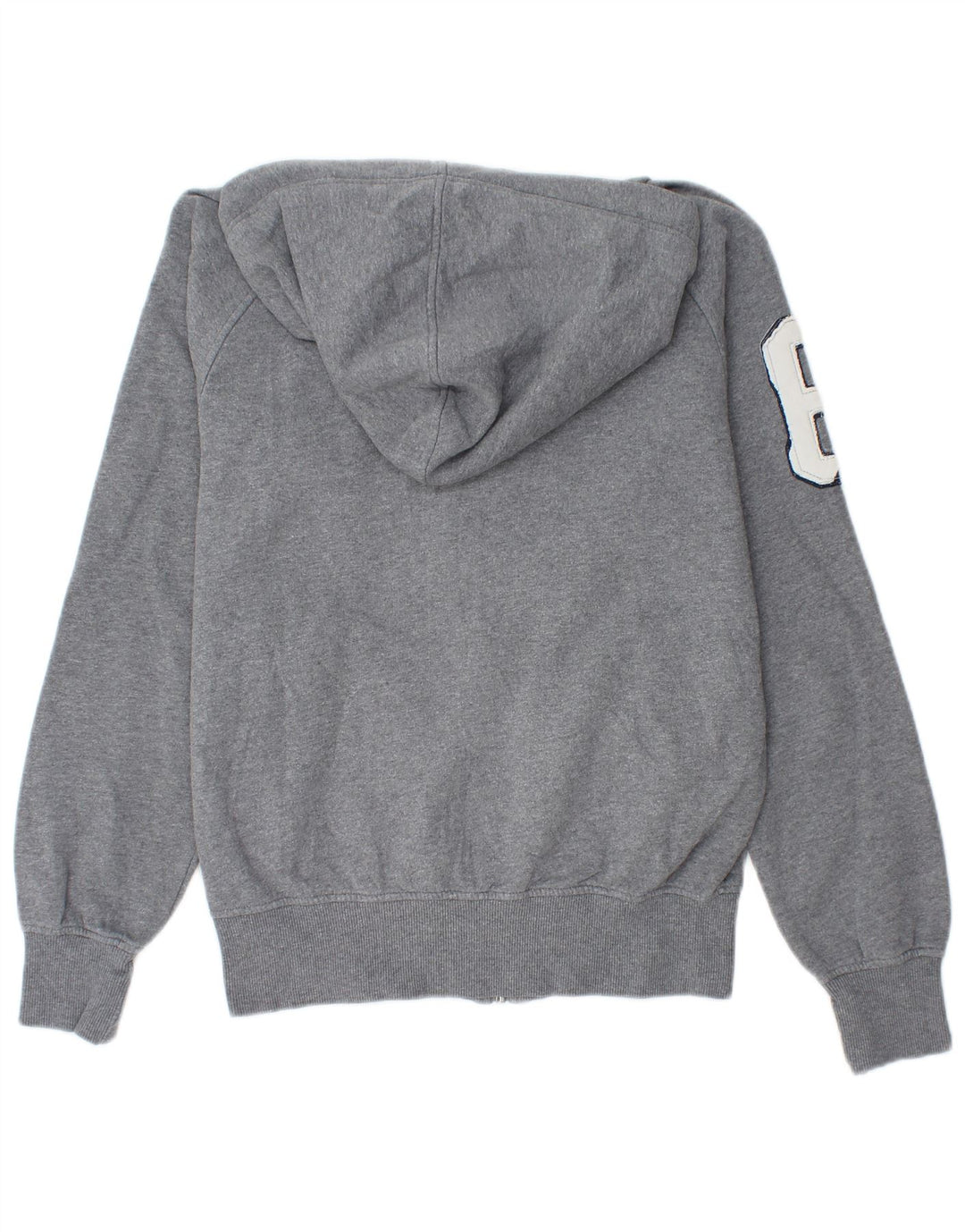 SPALDING Pull à Capuche Zippé Graphique Homme Gris Moyen Coton Colorblock