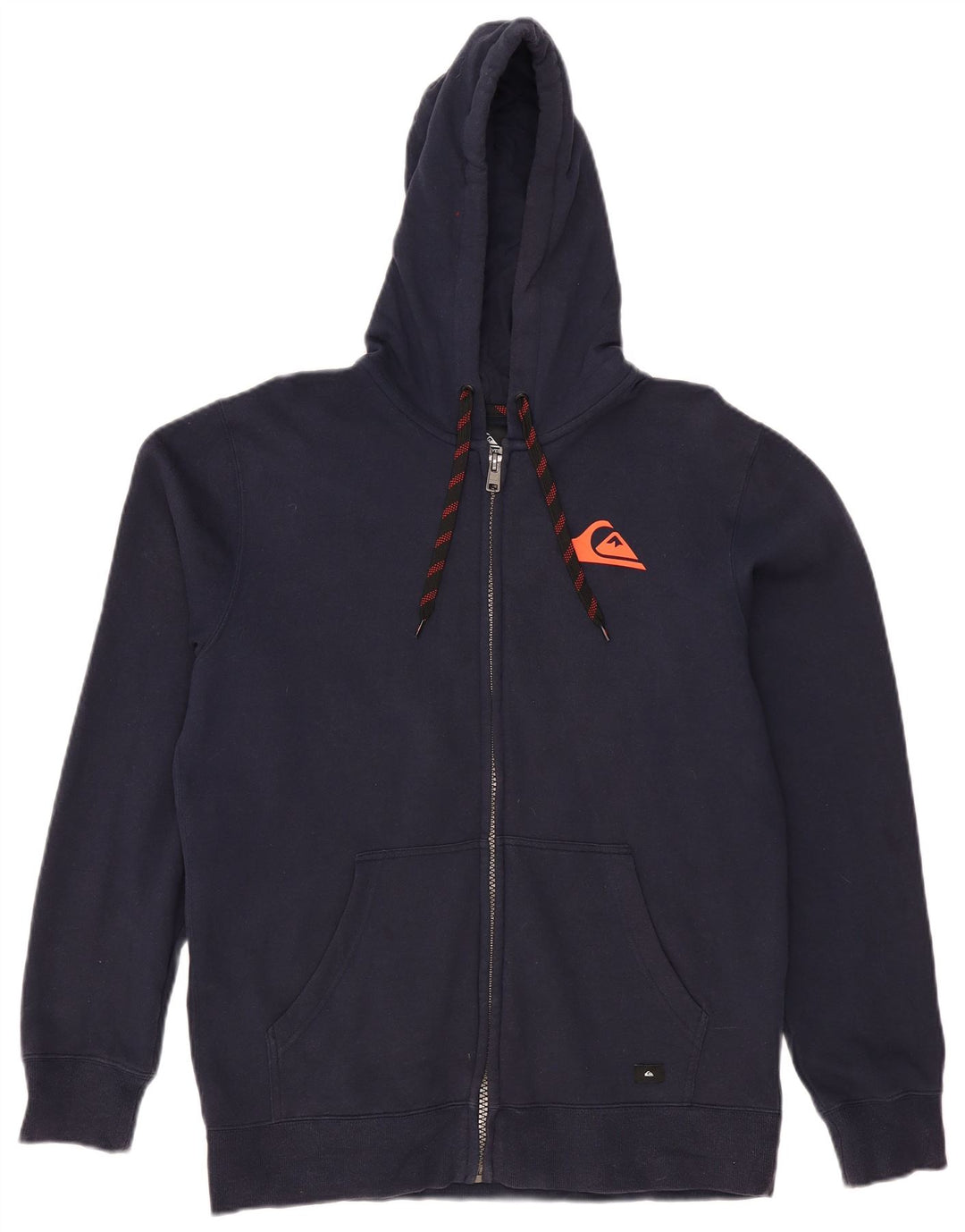 QUIKSILVER Pull à capuche zippé pour homme en coton bleu marine Large