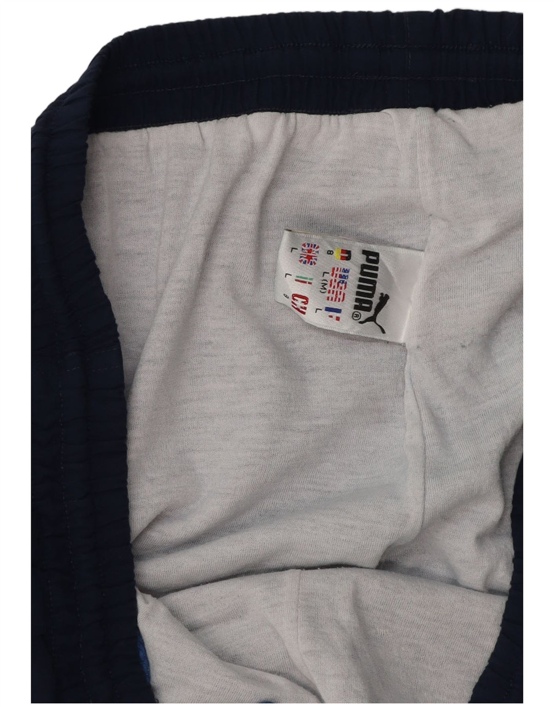 PUMA Pantalon de survêtement pour homme - Pantalon de jogging - Large - Bleu marine - Colorblock