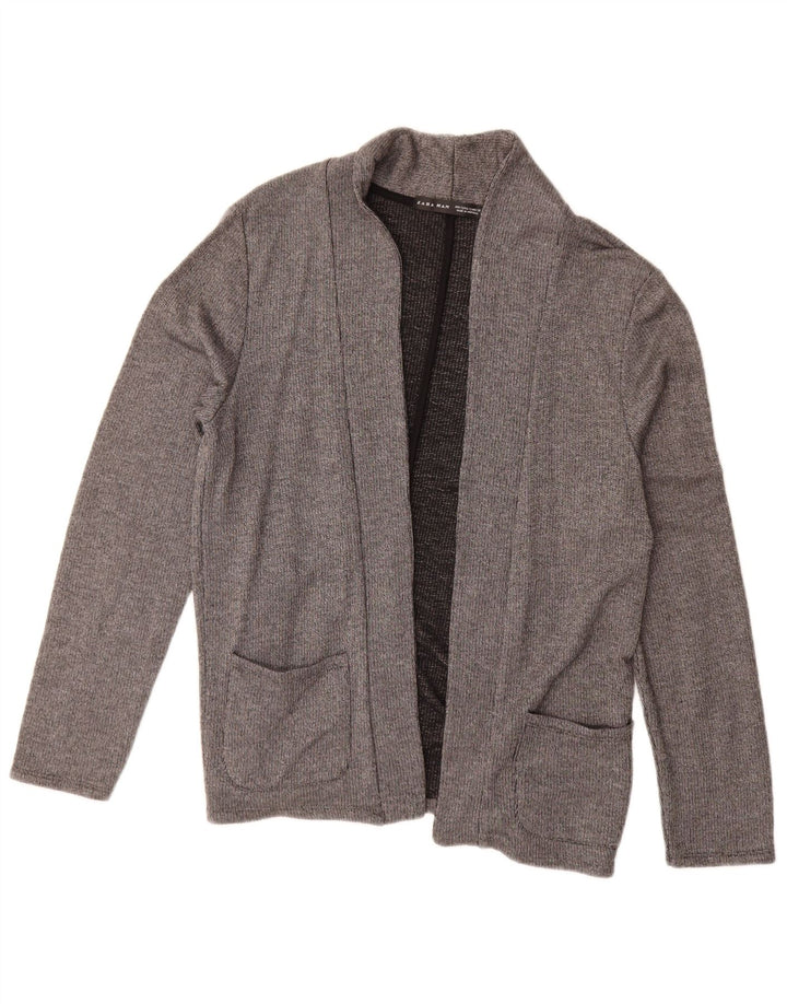 Zara Cardigan Pull Homme Petit Gris