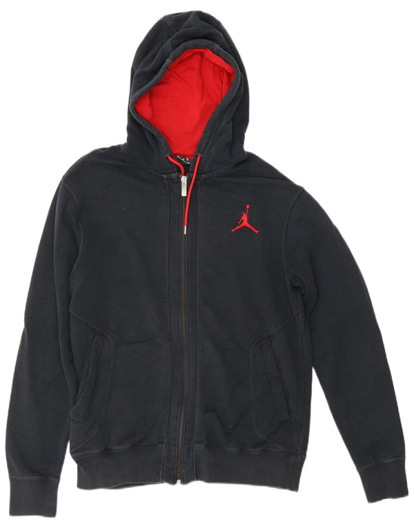 Jordan Pull à capuche zippé pour homme en coton bleu marine moyen