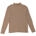J. CREW Pull col roulé pour femme UK 14 Coton beige moyen