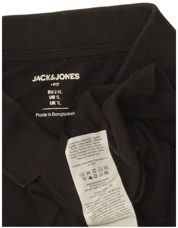 JACK & JONES Polo Homme XL Noir Coton