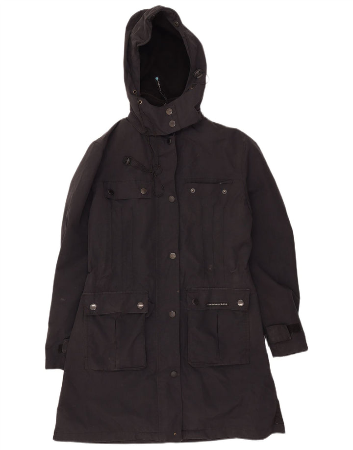 TUCANO URBANO Veste Parka à capuche pour femme UK 10 Small Noir Polyester