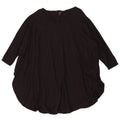 Cos Tunique surdimensionnée à manches 3/4 pour femme UK 44 Viscose noir moyen