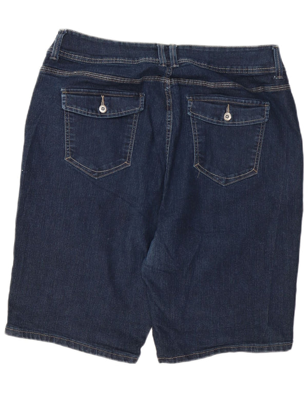 LEE Short en Jean Riders Femme W38 XL Bleu