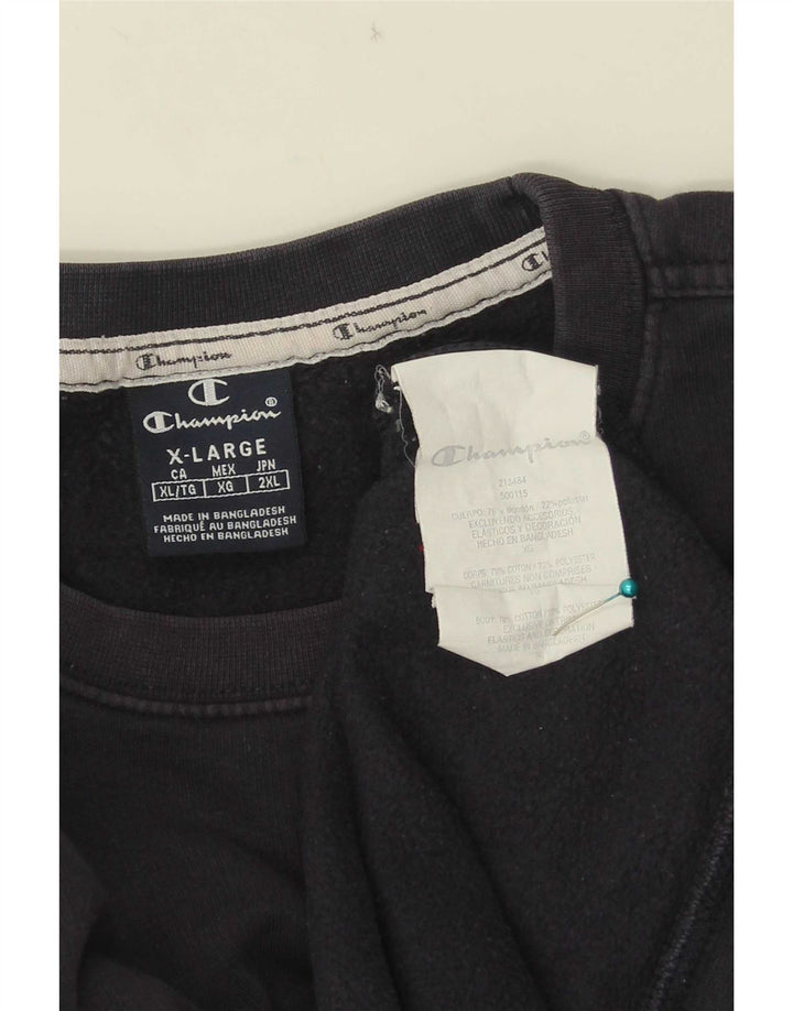 Champion Sweatshirt Jumper XL Bleu Marine Coton Homme