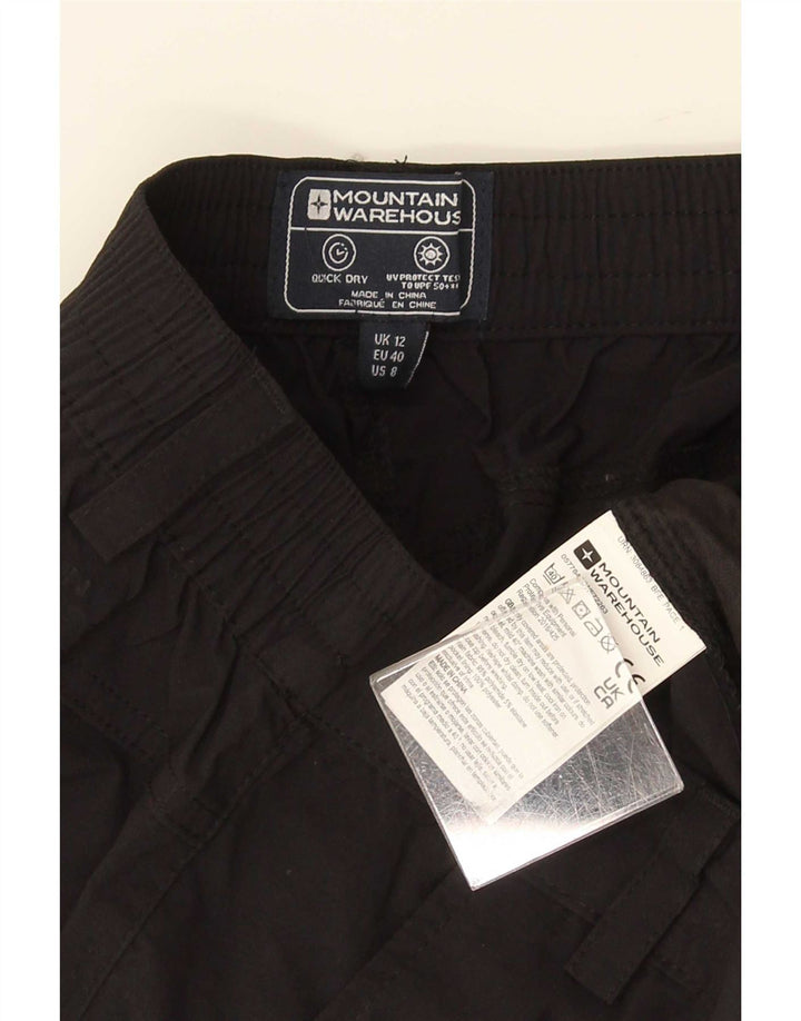 Mountain Warehouse Short Chino Femme UK 12 Medium W30 Noir Polyester