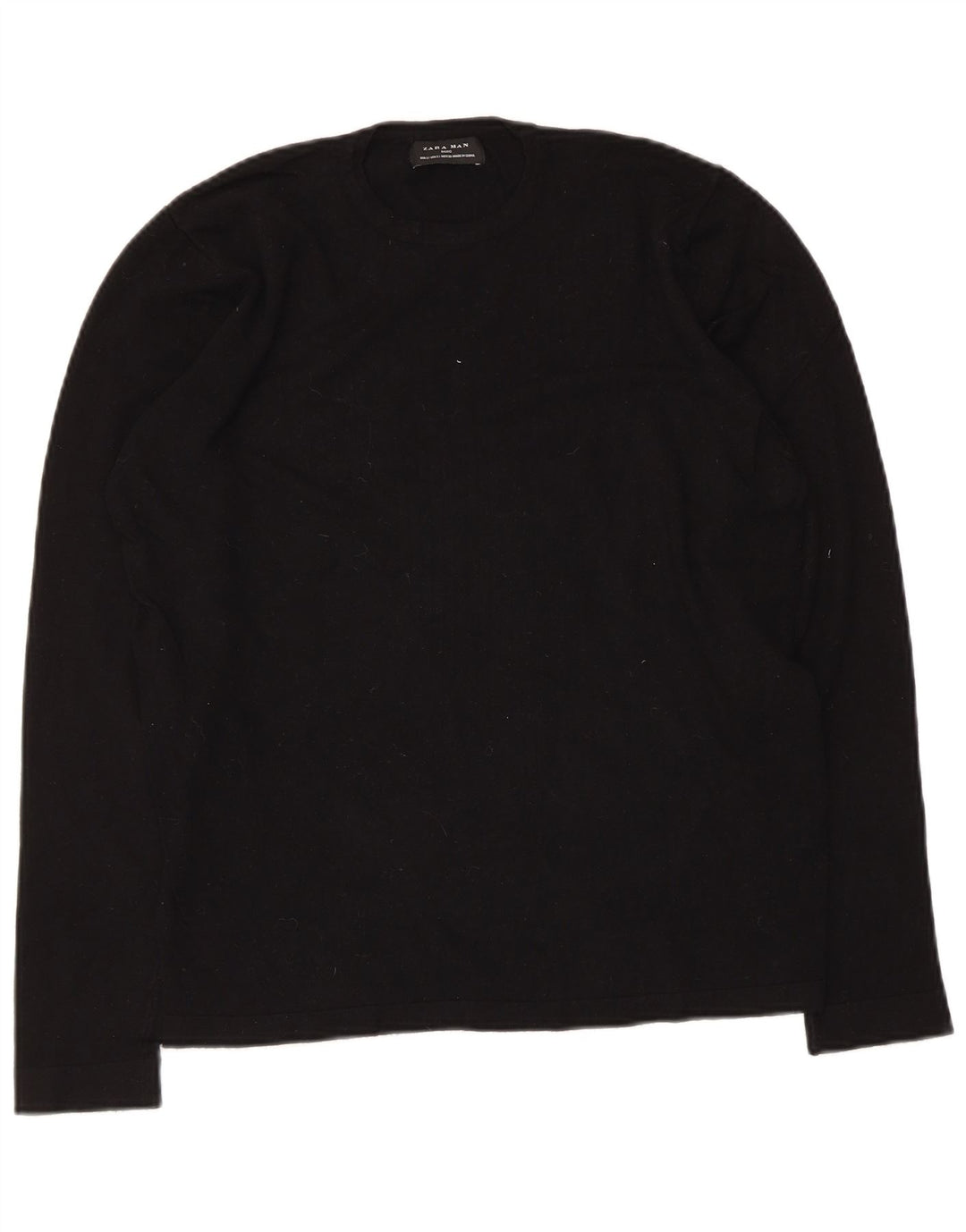 Zara Homme Top Manches Longues Petit Noir Viscose