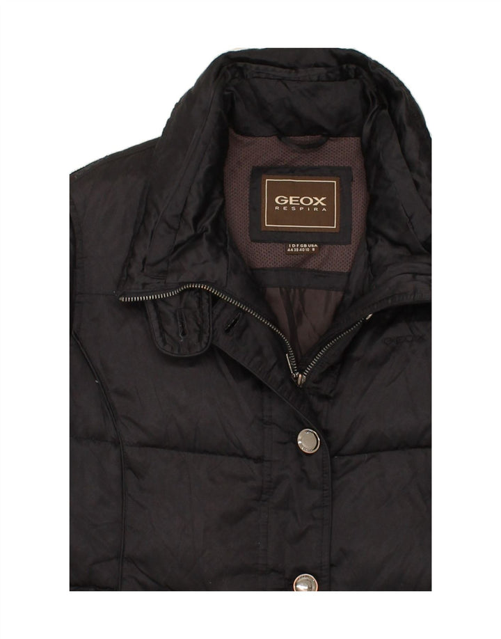 GEOX Womens Padded Jacket UK 10 Small Black Polyester Vintage Geox and Second-Hand Geox from Messina Hembry 