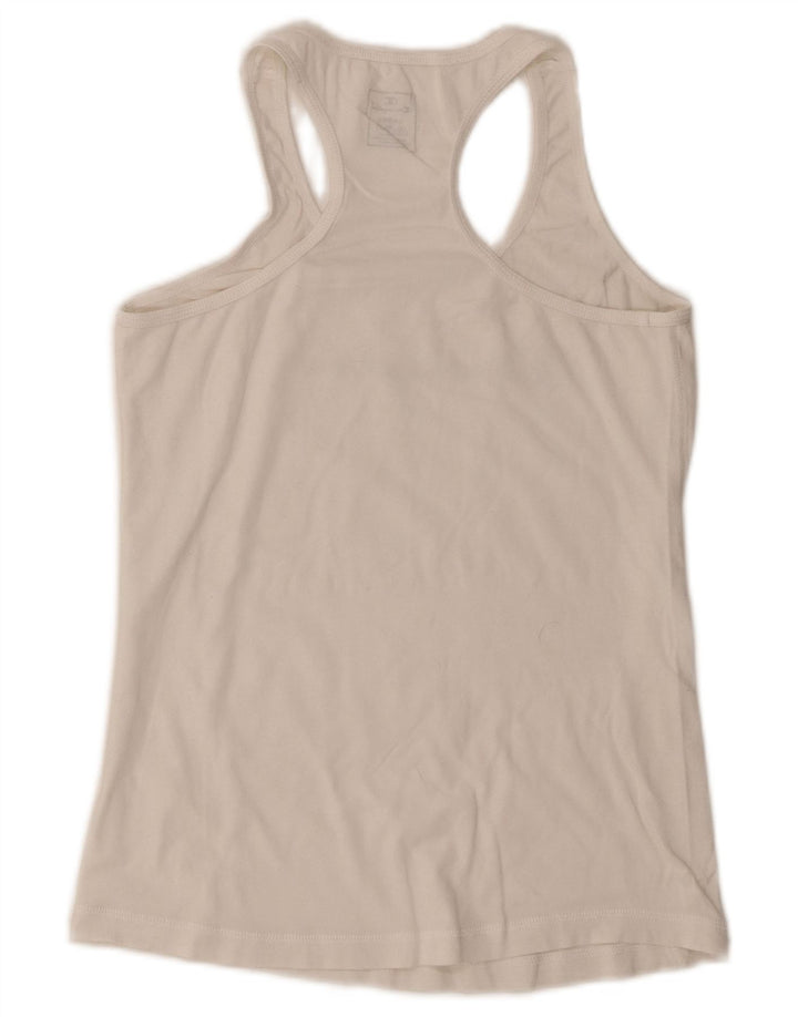 Champion Débardeur graphique pour femme UK 14 Large Blanc