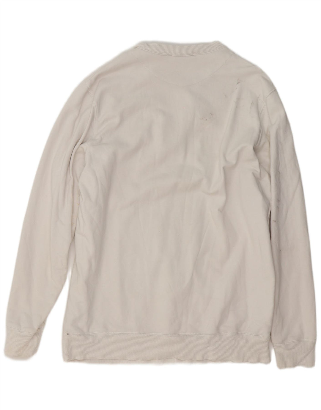 Diesel Homme Graphic Sweatshirt Jumper XL Coton Blanc