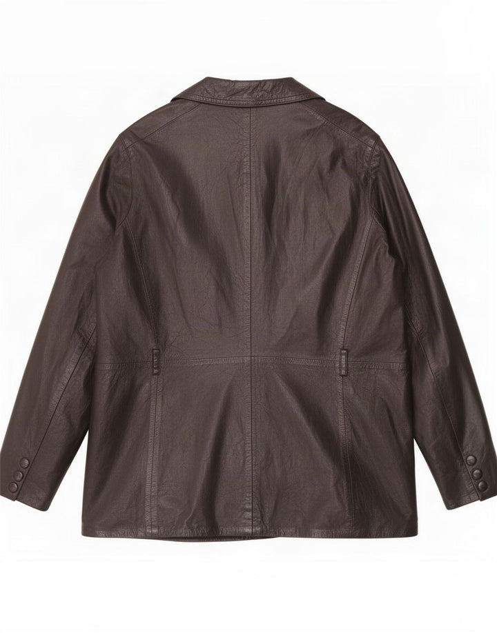 Maxime Veste en cuir pour femme UK 14 Medium Noir