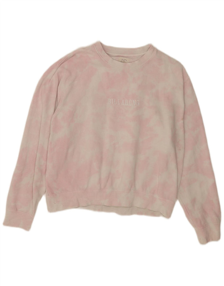 Billabong Sweat-shirt graphique pour femme UK 14 Rose moyen Tie Dye
