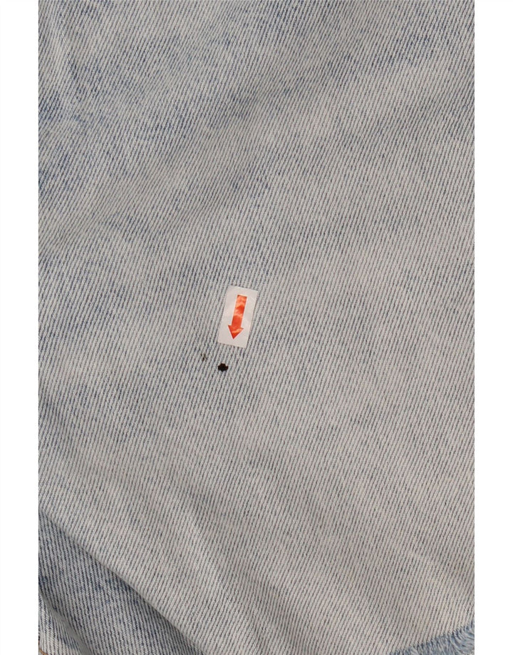 ZARA Short en jean pour femme EU 46 2XL W36 Bleu