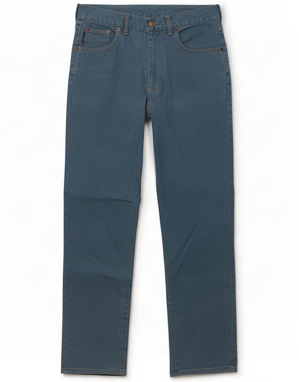 Wampum Pantalon droit décontracté pour homme IT 48 Medium W32 L31 Bleu Coton