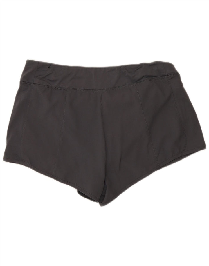 Reebok Short de sport pour femme UK 16 Large Gris Polyester