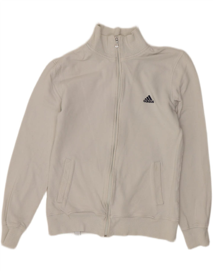 ADIDAS Veste de survêtement pour homme UK 36/38 Petit coton blanc