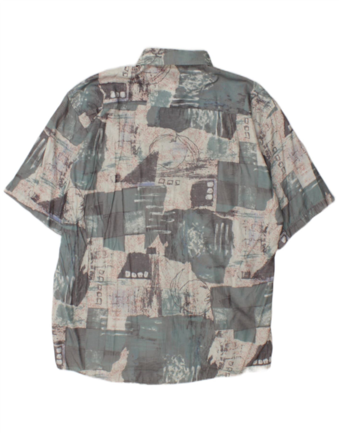 Casa Moda Chemise à manches courtes pour hommes grand patchwork multicolore