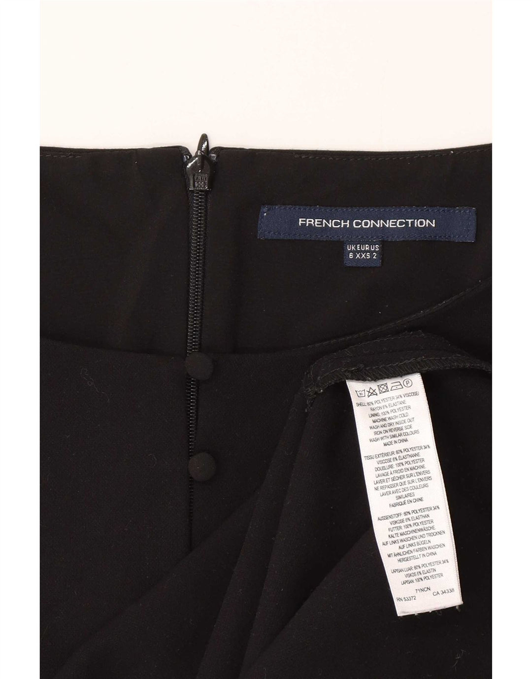 French Connection Robe fourreau pour femme UK 6 XS Noir Polyester