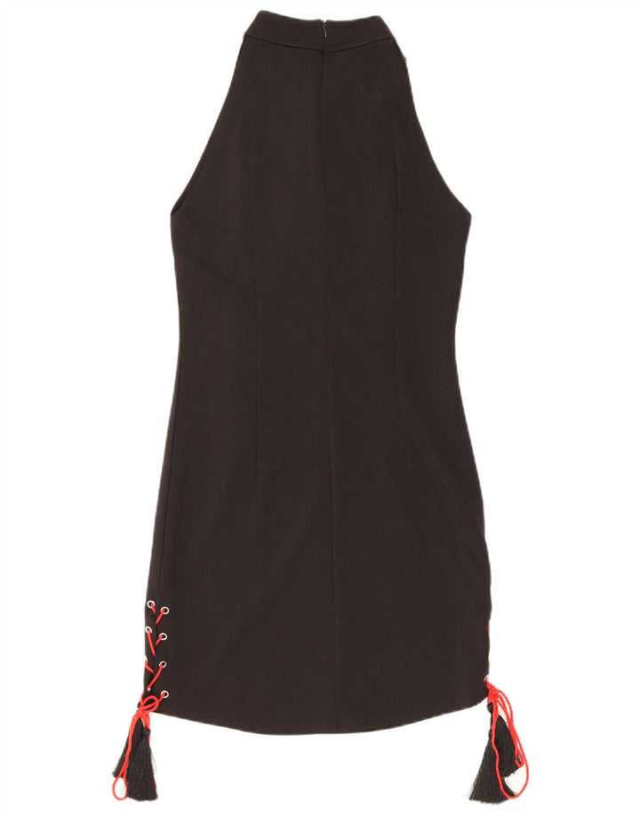 robe fourreau femme vintage UK 12 Moyen Noir