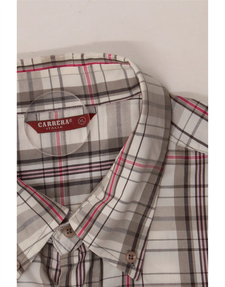CARRERA Chemise à Manches Courtes XL Homme Carreaux Multicolores