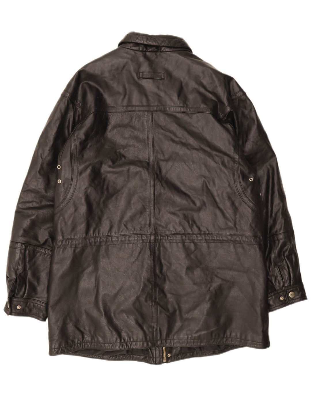 M. Flues Veste en cuir pour homme UK 40 Large Noir