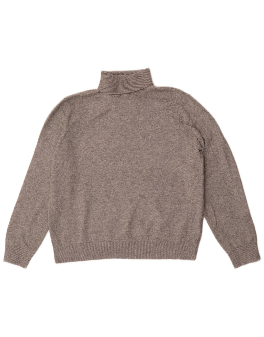 Marks & Spencer Pull Col Roulé Homme Gris Moyen Polyester