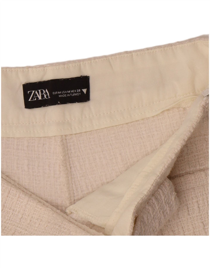 Zara Short décontracté pour femme Medium W28 Blanc