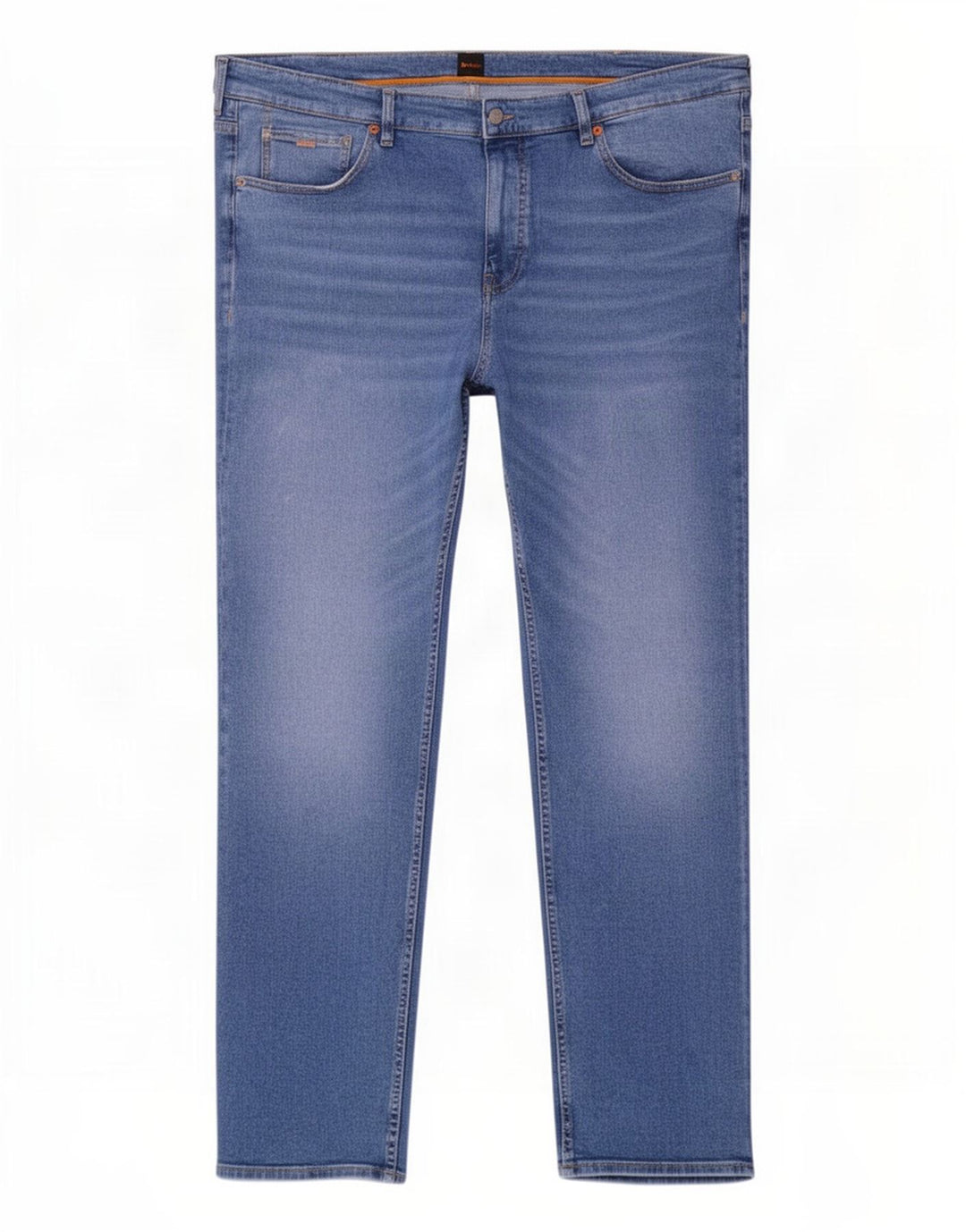Hugo Boss Jean droit W44 L32 bleu coton homme