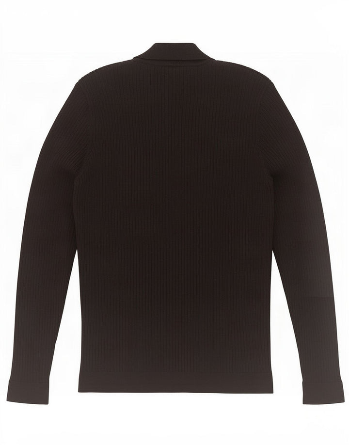 Zara Pull Col Roulé Homme Noir Moyen Viscose