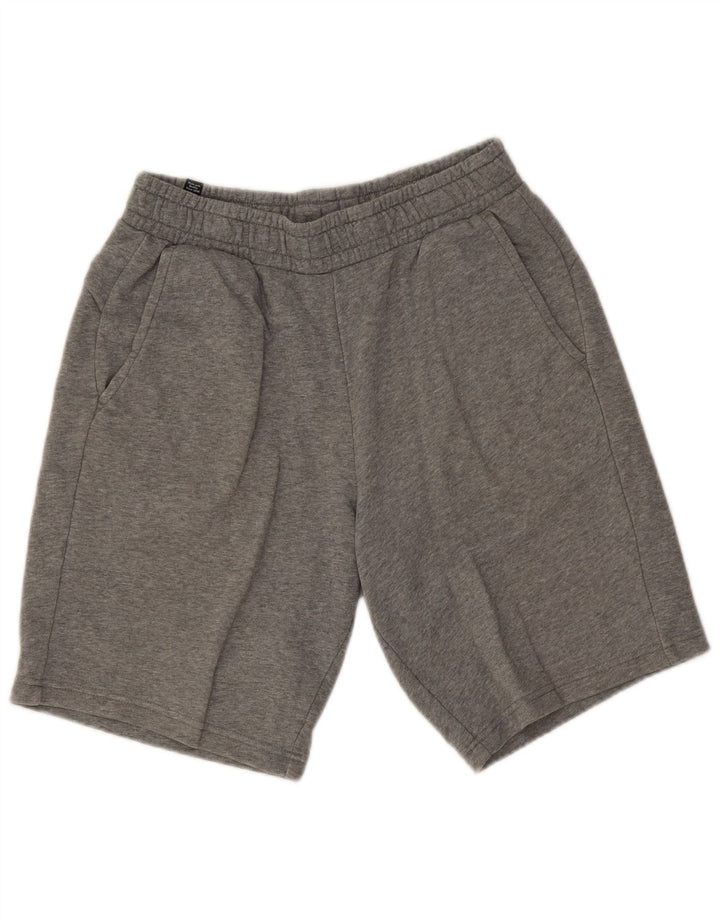 Puma Short de Sport Homme Gris Moyen Coton