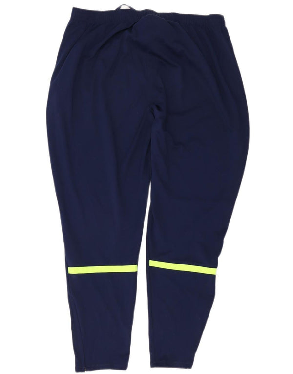 Nike Pantalon de survêtement Dri Fit pour femme UK 18 XL Bleu marine Colourblock