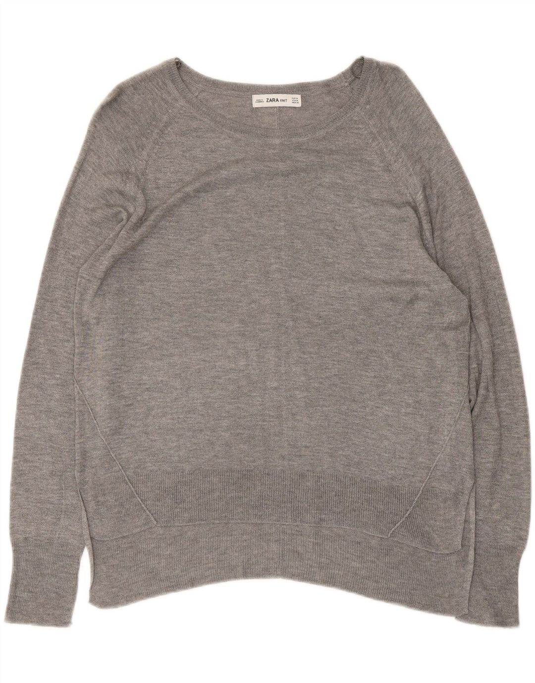 Zara Chemisier Femme UK 14 Gris Moyen
