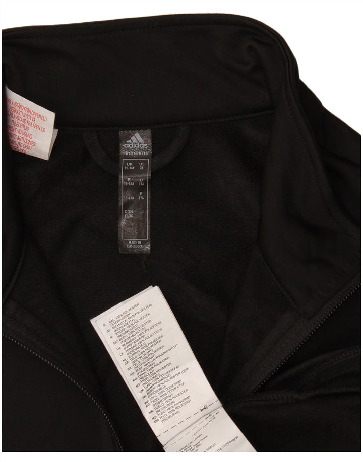 Veste de survêtement Adidas Graphic Garçon 15-16 ans Noir Polyester
