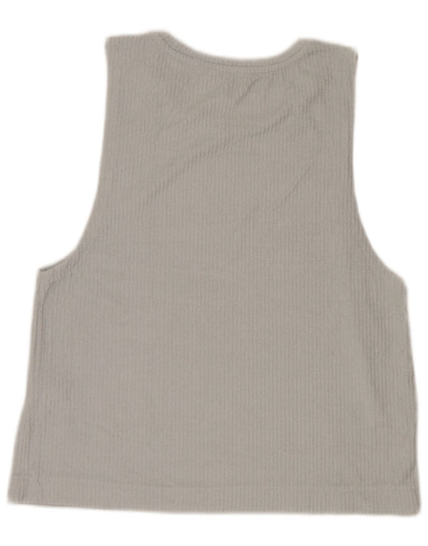 Zara Femme Débardeur UK 16 Large Bleu Coton