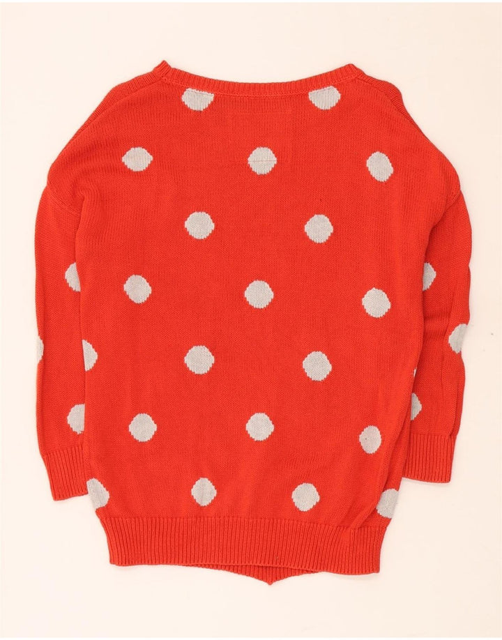 JACK WILLS Pull col bateau pour femme UK 10 Petit pois rouge