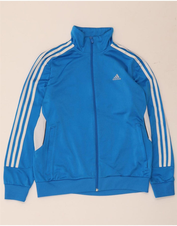 Adidas Veste de Survêtement Garçon 13-14 Ans Bleu Colorblock Polyester