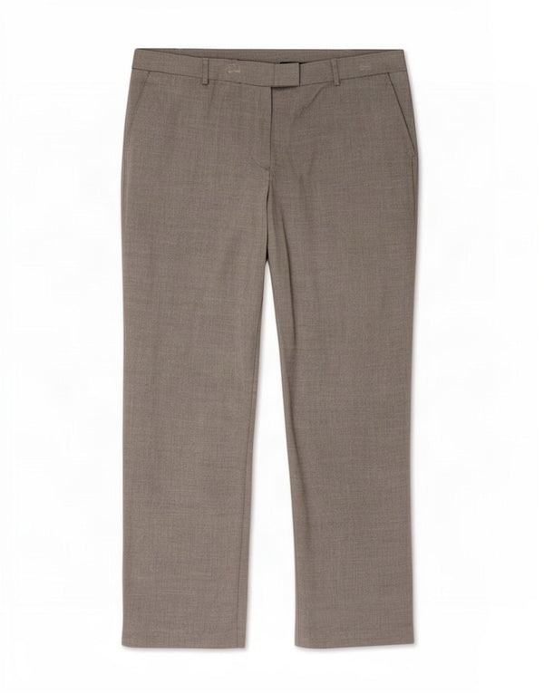 Marks & Spencer Pantalon de costume droit pour femme UK 16 Large W36 L29 Gris